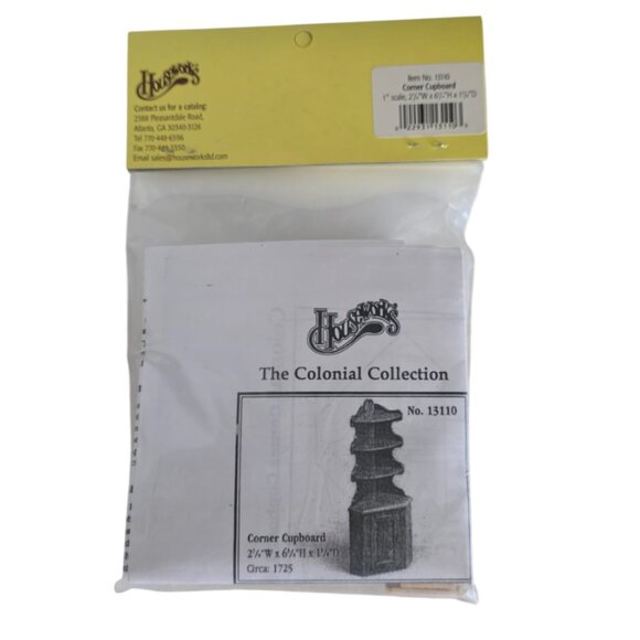 NWT Houseworks Shenandoah Designs Corner Cabinet Doll House Miniature Kit - Picture 1 of 4